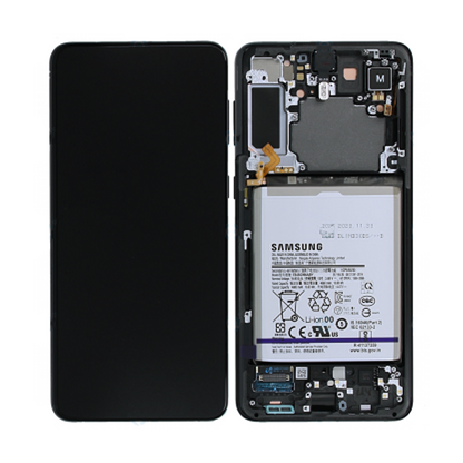 Samsung Galaxy S21 Plus Skärm/Display Original - Svart