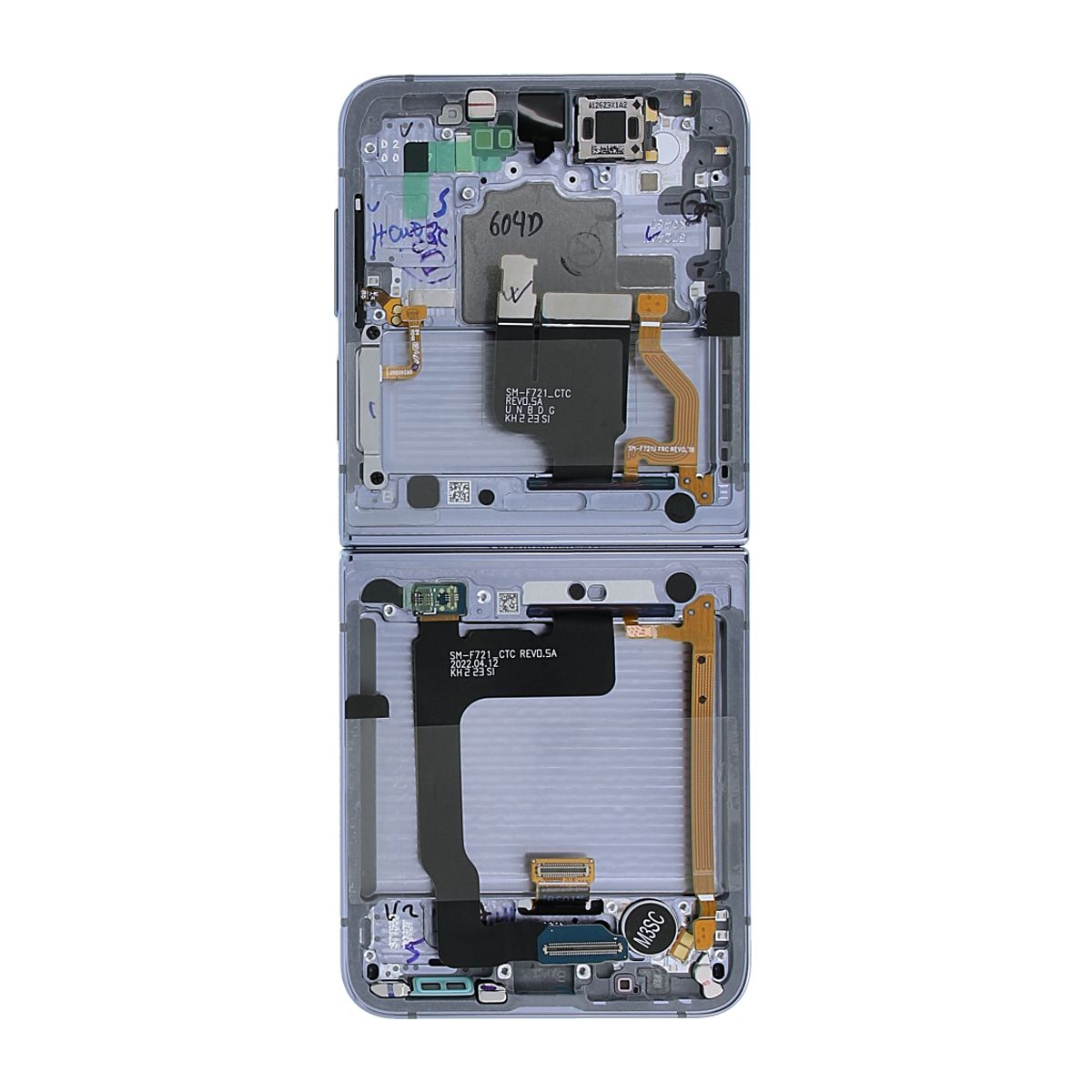 Samsung Galaxy Z Flip 4 Skärm med LCD Display Original - Svart