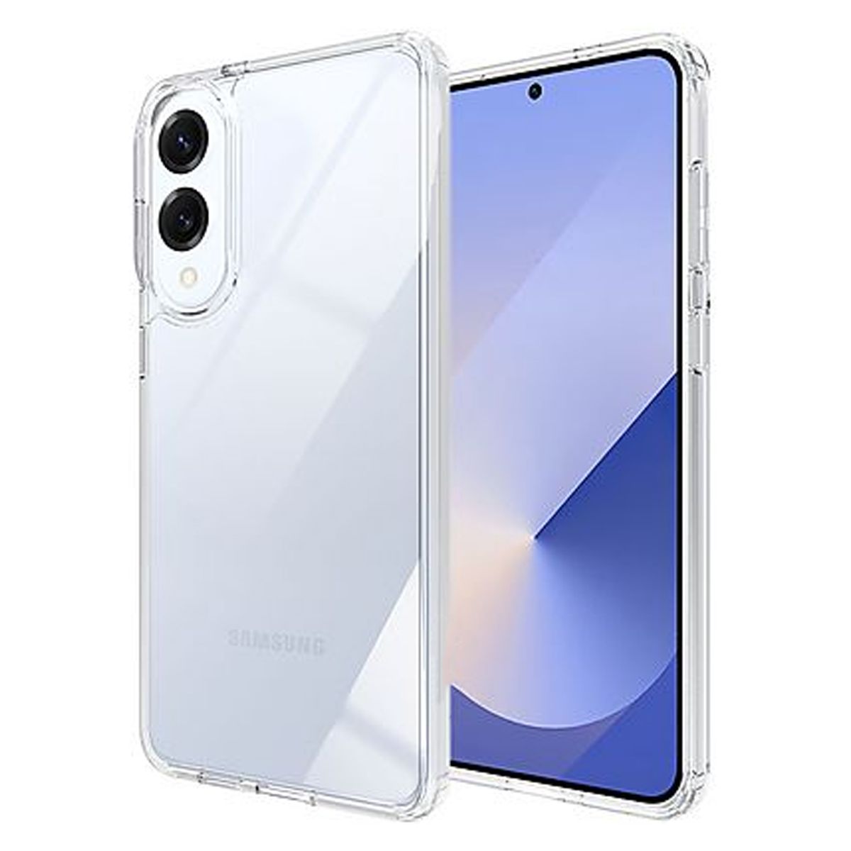 Rvelon Mobilskal Stöttåligt för Samsung S25 Edge - Transparent