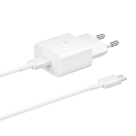 Samsung Charger USB-C 15W + USB-C Cable 1m - White