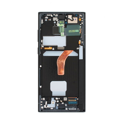 Samsung Galaxy S22 Ultra (SM-S908B) Skärm med LCD Display - Grafit/Blå/Röd