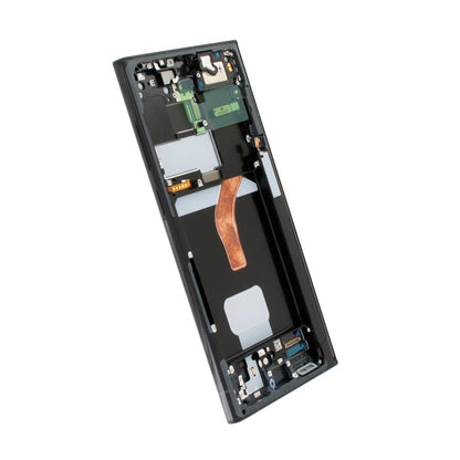 Samsung Galaxy S22 Ultra (SM-S908B) Skärm med LCD Display - Grafit/Blå/Röd