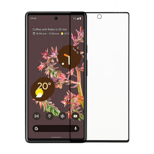 Skärmskydd Google Pixel 6 - 3D Härdat Glas Svart Bulk