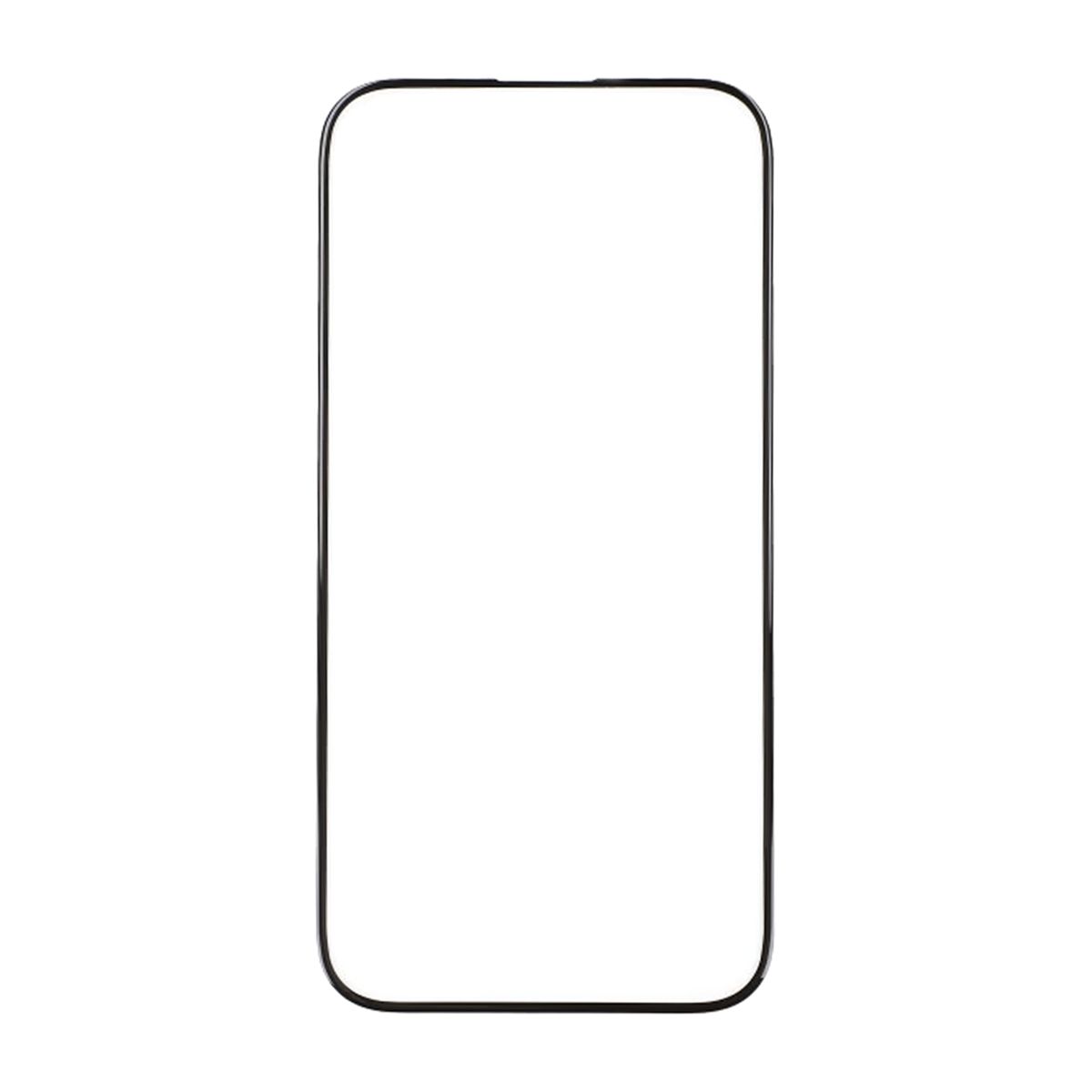 Skärmskydd iPhone 15/16 - 3D Härdat Glas Svart Bulk