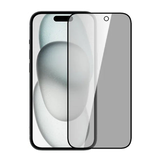 Skärmskydd iPhone 15/16 - Privacy 3D Härdat Glas Bulk
