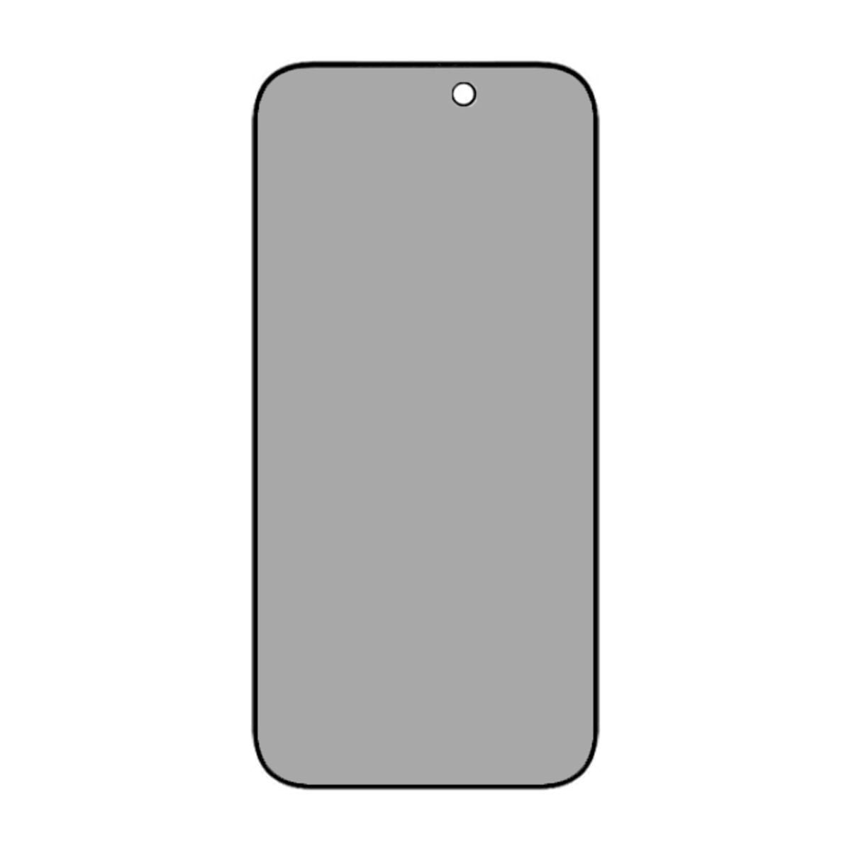 Skärmskydd iPhone 15/16 - Privacy 3D Härdat Glas Bulk