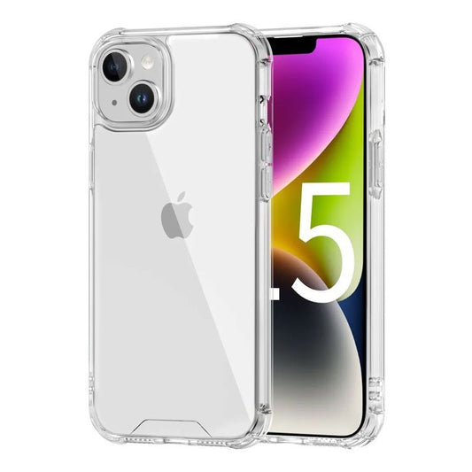 iPhone 15 Plus Shockproof Phone Case - Transparent