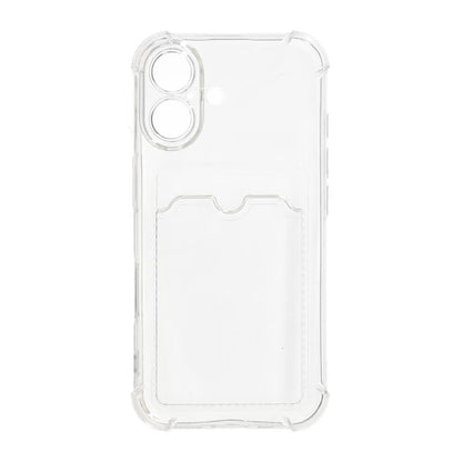 Shockproof Case with Card Holder iPhone 16 Plus Transparent
