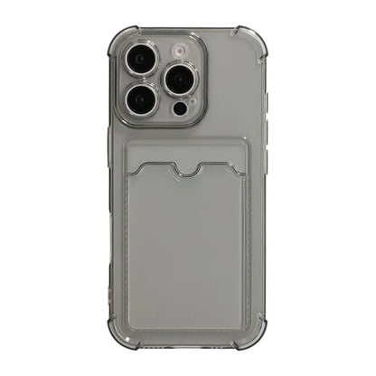 Shockproof Case with Card Holder iPhone 16 Pro Max Black