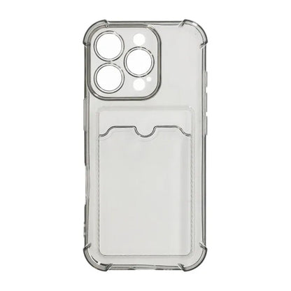 Shockproof Case with Card Holder iPhone 16 Pro Max Black