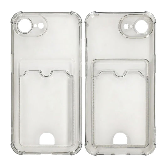 Shockproof Case with Card Holder iPhone 16e - Black