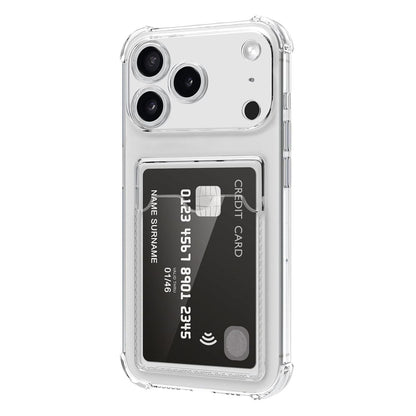 Shockproof Case with Card Holder iPhone 17 Pro Transparent