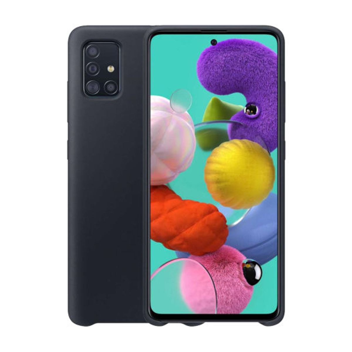 Silicone Case For Samsung Galaxy A71 Black
