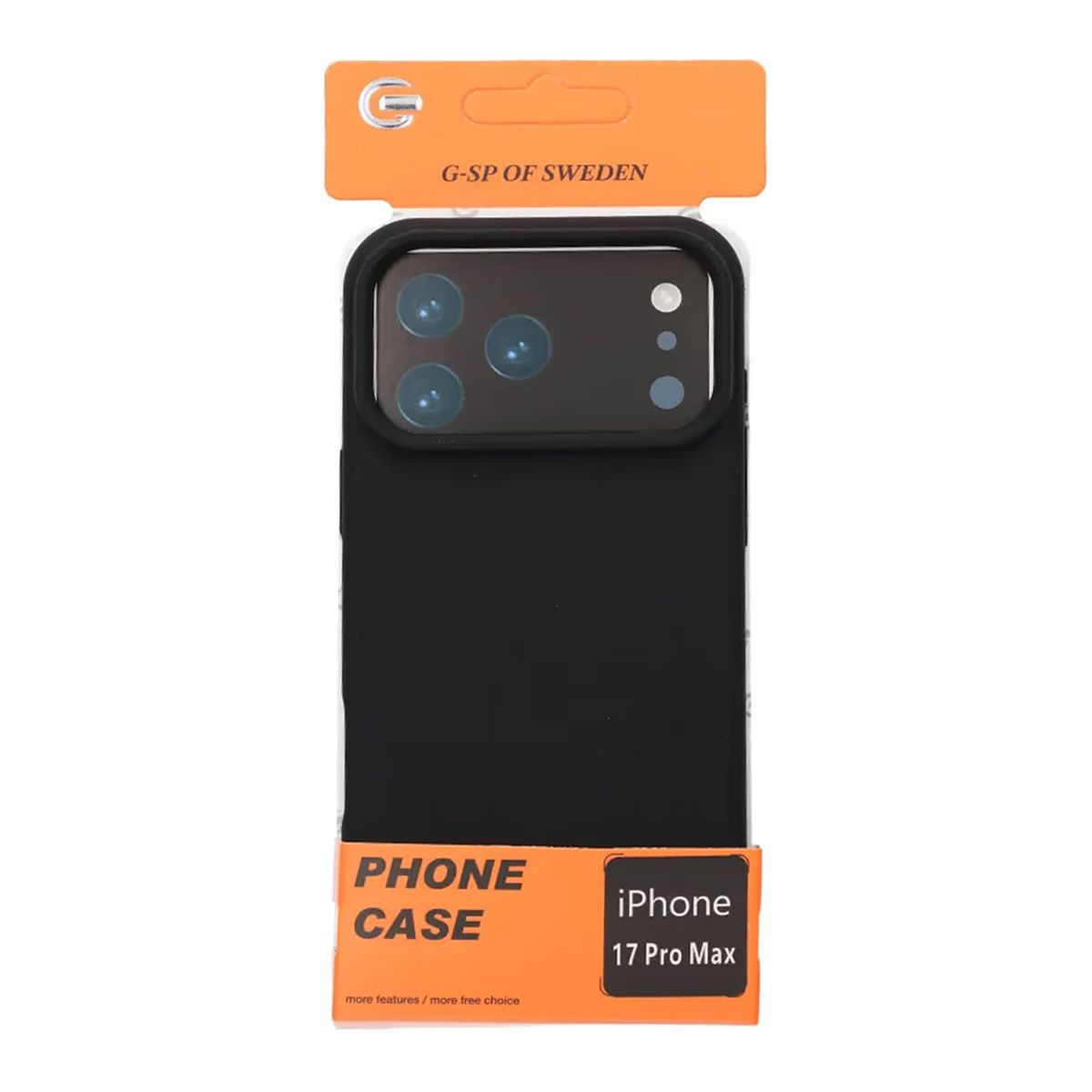 Mobilskal Mjukt Silikon för iPhone 17 Pro Max - Svart