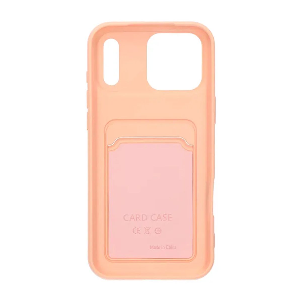 Mobilskal Silikon med Korthållare för iPhone 17 Pro Max - Rosa