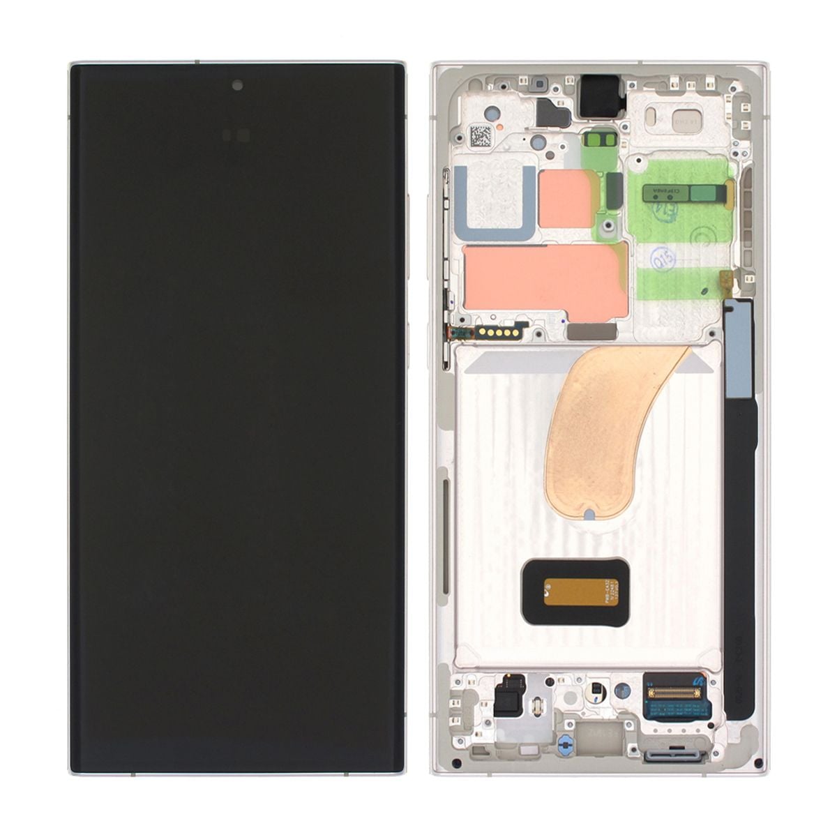 Samsung Galaxy S23 Ultra Skärm med LCD Display - Kräm