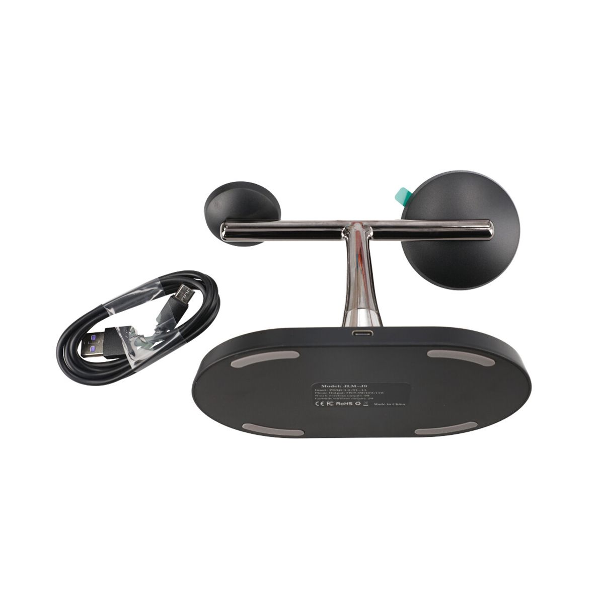 Trådlös Smart 3-i-1 Laddstation med USB-C