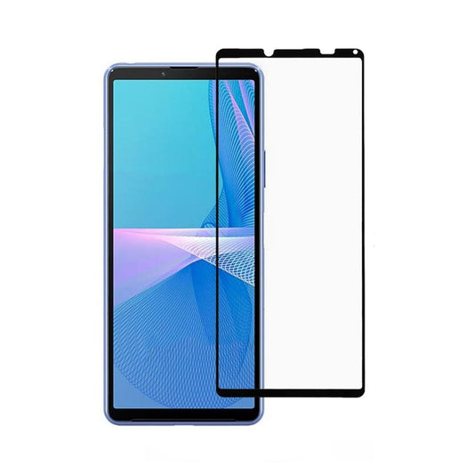 Skärmskydd Sony Xperia 10 III - Härdat Glas Svart Bulk