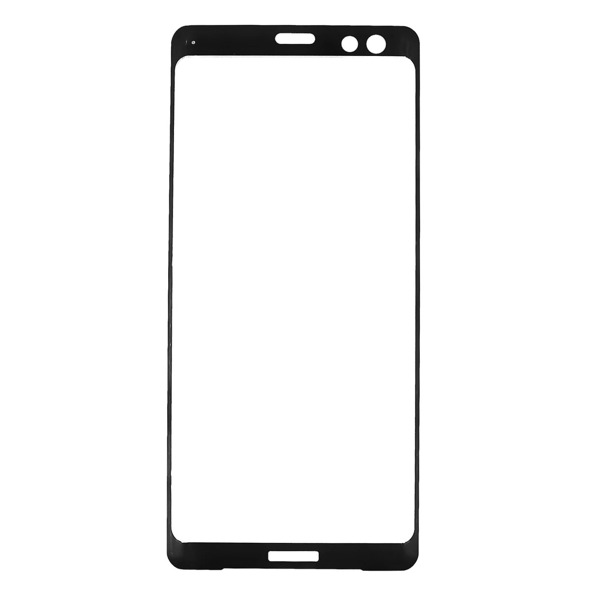 Screen Protector Sony Xperia XZ3 - Tempered Glass Black