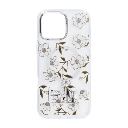 Skal Magsafe till iPhone 16 Pro Max - Transparent blommor och kvistar