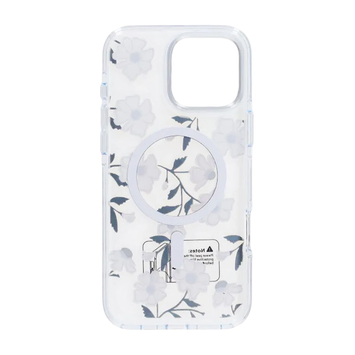 Skal Magsafe till iPhone 16 Pro Max - Transparent blommor och kvistar