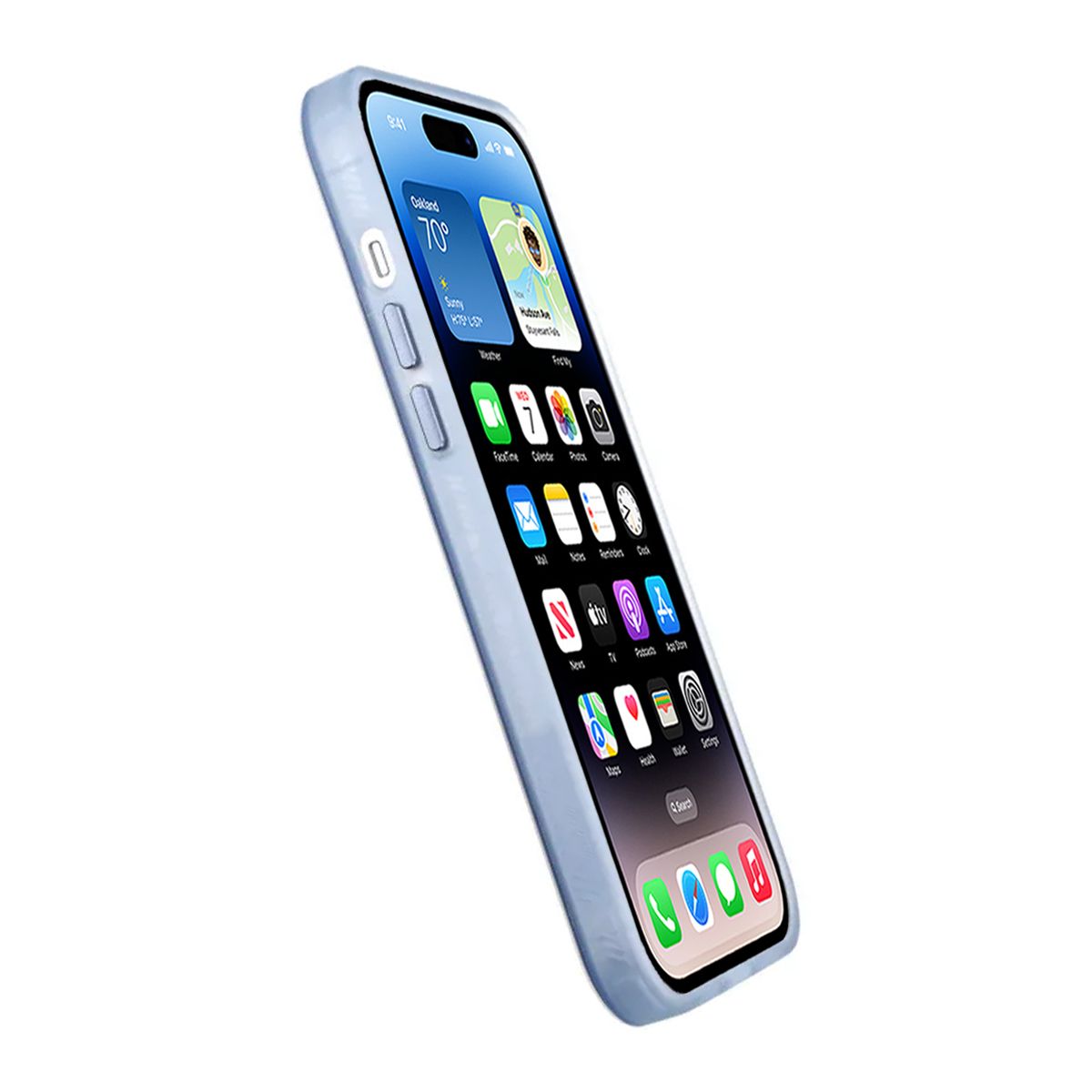 iPhone 14 Plus Phone Case - Frosted Blue