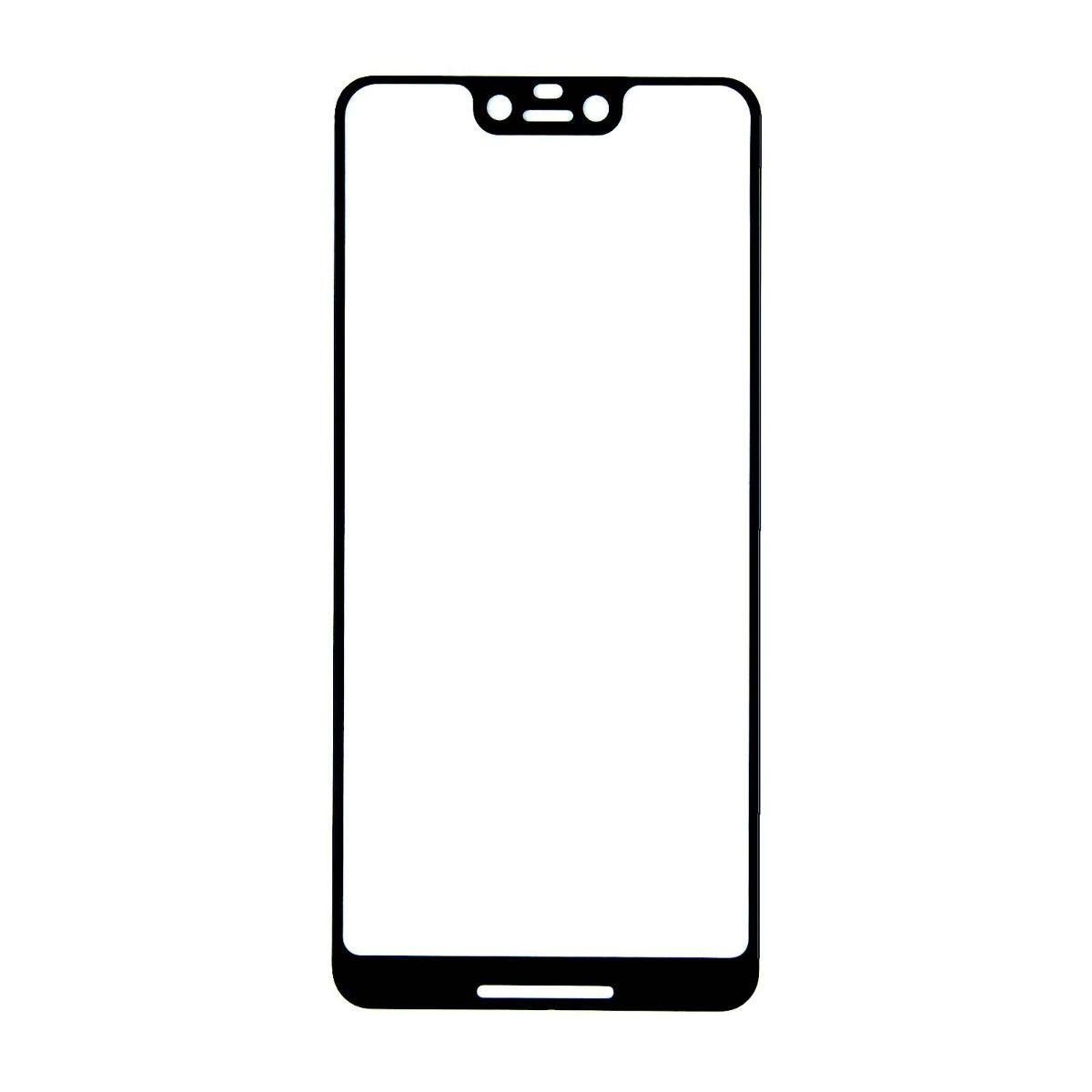Skärmskydd Google Pixel 3 XL - Härdat Glas Svart Bulk