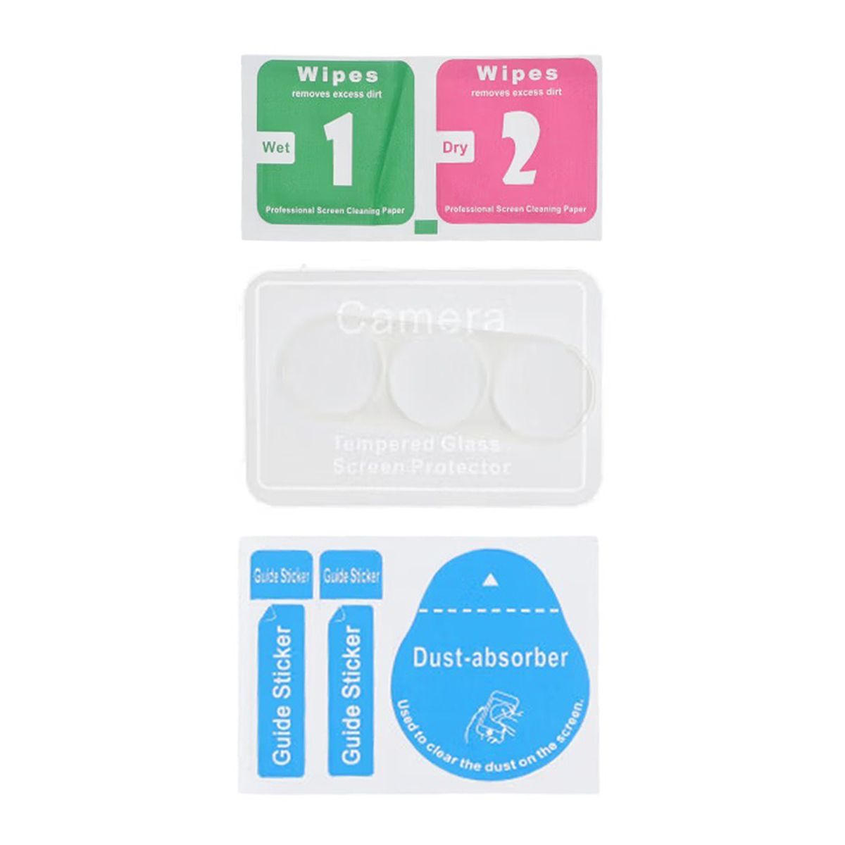 Transparent 3D Camera Glass Protector Samsung S25 Plus with packing