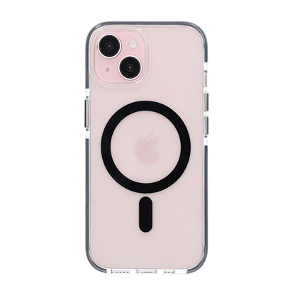 iPhone 15 Mobilskal Magnet Dubbelskydd - Svart