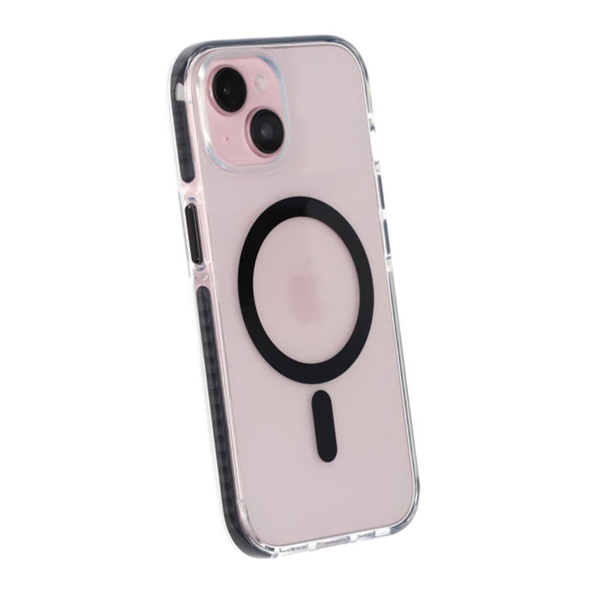 iPhone 15 Mobilskal Magnet Dubbelskydd - Svart