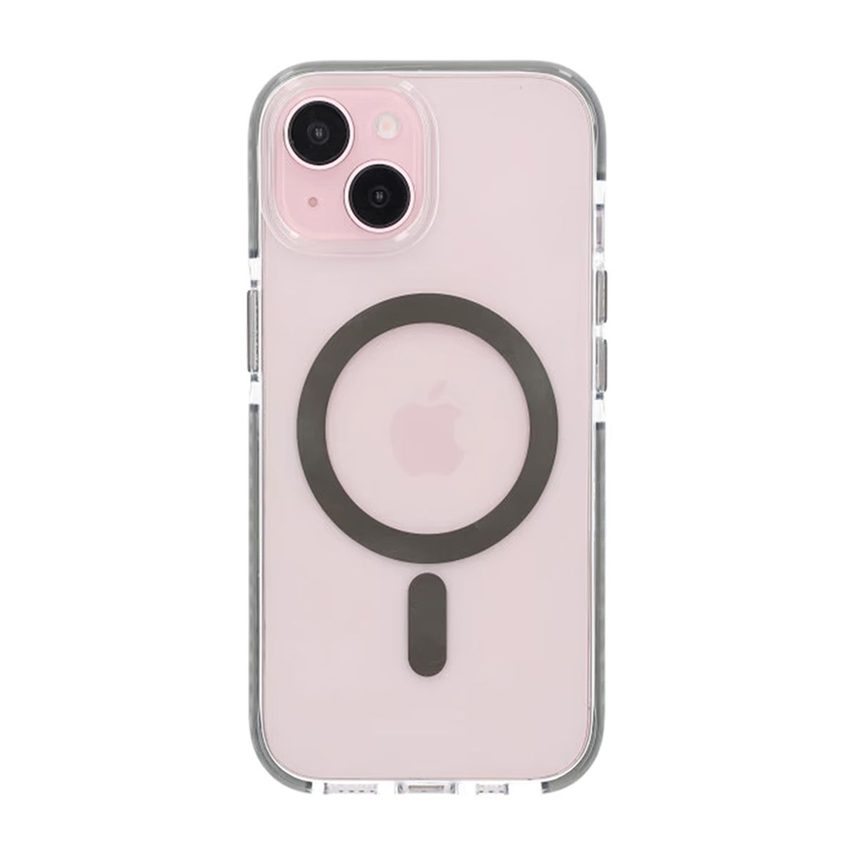 iPhone 15 Mobilskal Magnet Dubbelskydd - Grå
