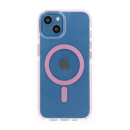 Mobile Case Magnet Double Protection for iPhone 13 and 14 - Pink