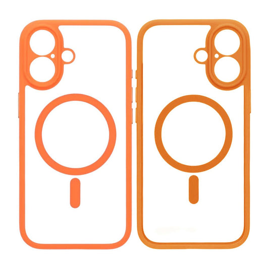 Skal för iPhone 17 med MagSafe & Kameraskydd med Orange