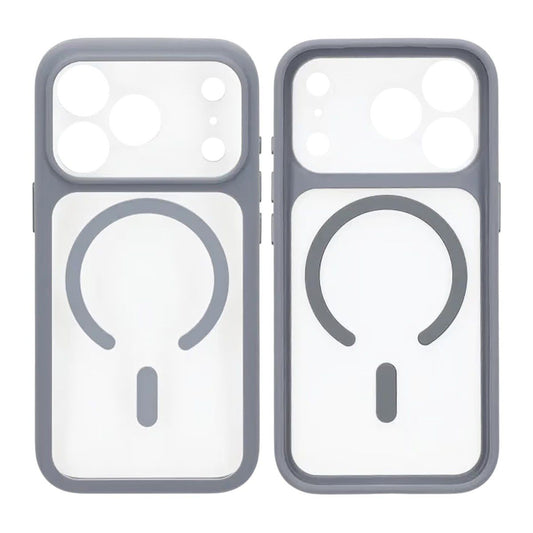Skal för iPhone 17 Pro med MagSafe & Kameraskydd med Grå
