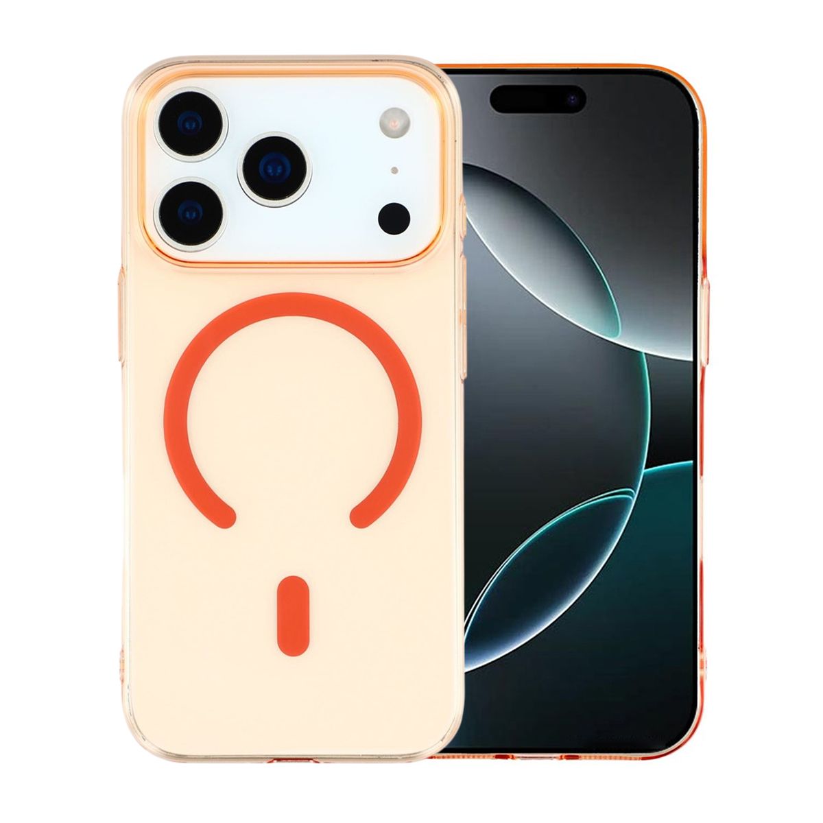 Ultratunt Mobilskal med Kameraskydd för iPhone 17 Pro - Orange