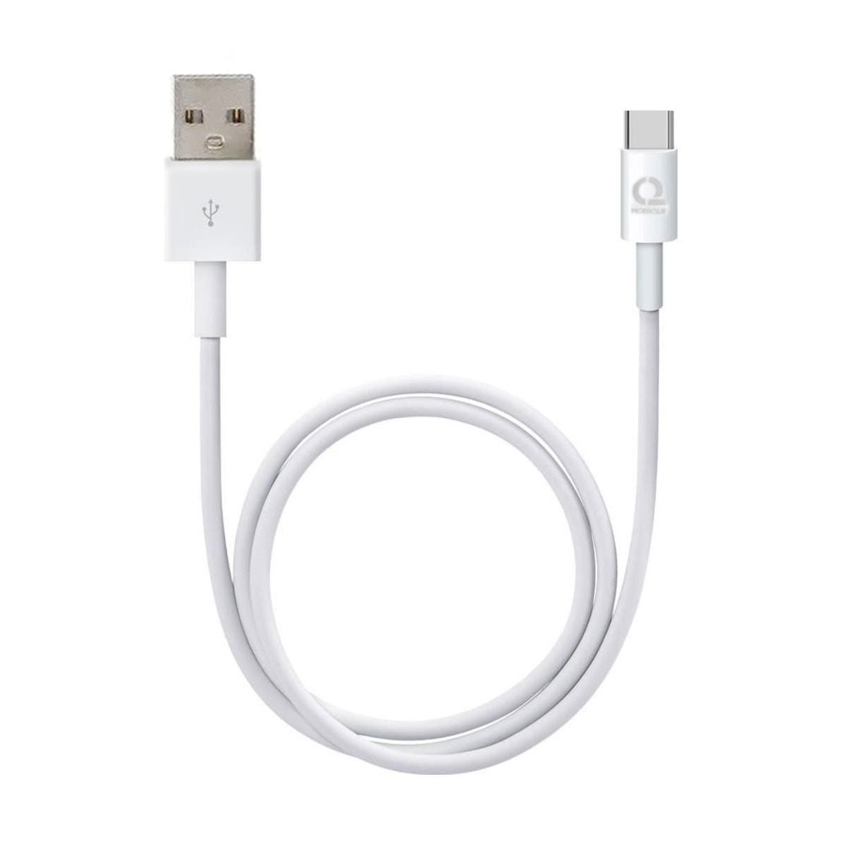 USB-A to USB-C White, 1M3A, 18WPaper box with hanger