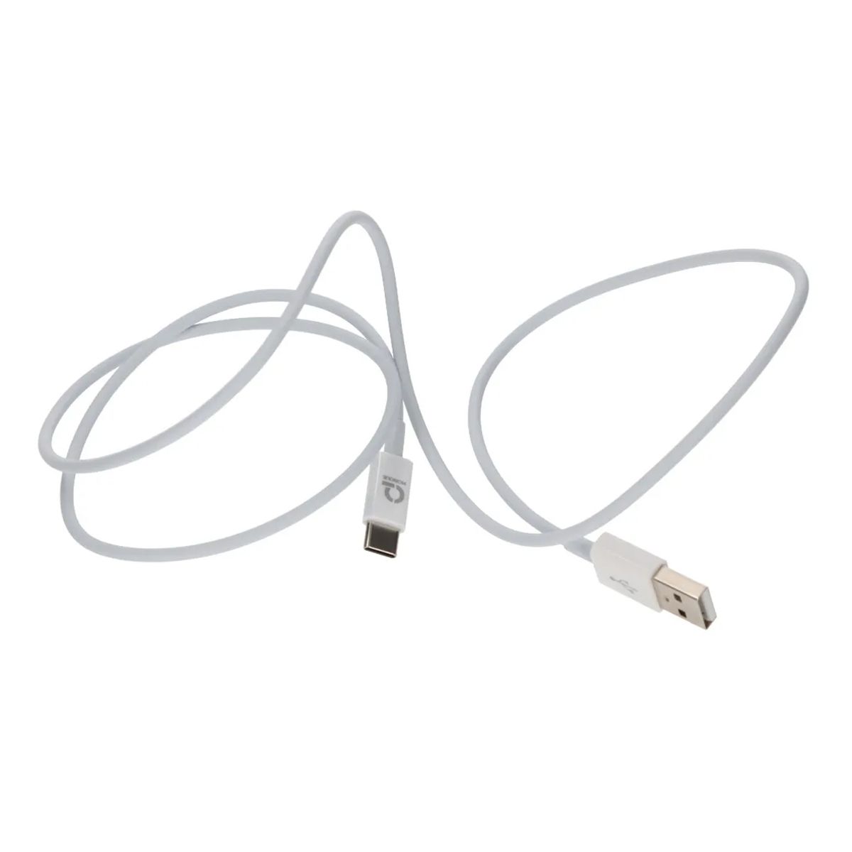 USB-A to USB-C White, 1M3A, 18WPaper box with hanger