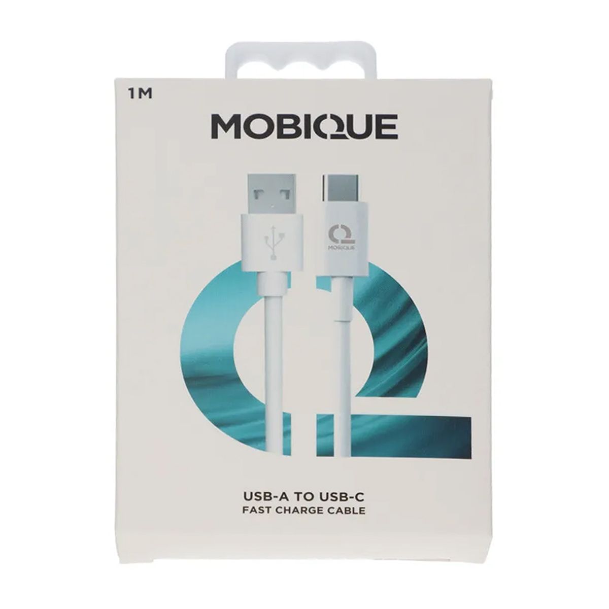 USB-A to USB-C White, 1M3A, 18WPaper box with hanger