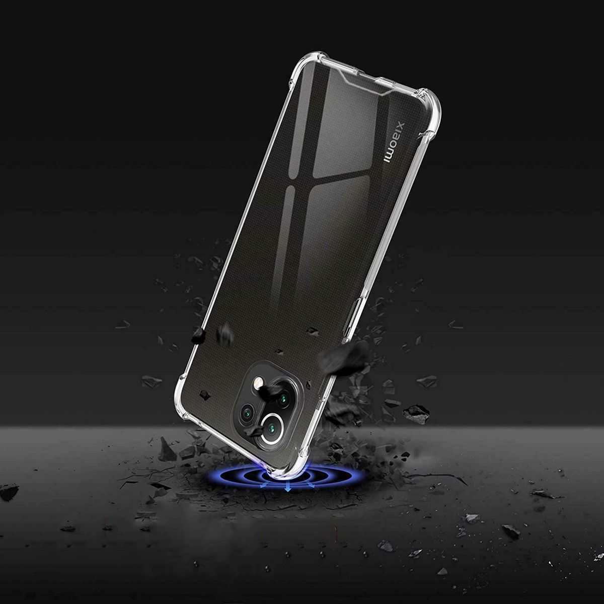 Stöttåligt Mobilskal Xiaomi Mi 11 Lite 5G - Transparent